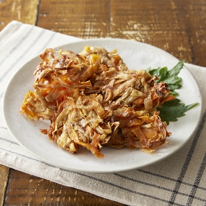 ひらひらごぼうとにんじんのかき揚げ