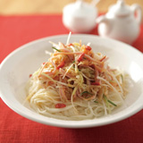 千切り野菜の中華和えそば