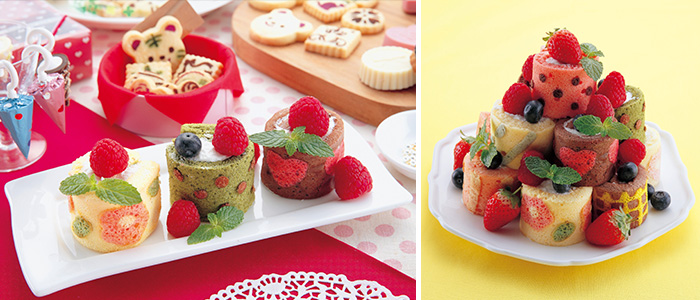 製菓用品 バレンタイン向け製菓キット カラフルなミニロールケーキが1度に6個作れる ミニロールケーキセット を12月25日より発売 新着情報 貝印株式会社