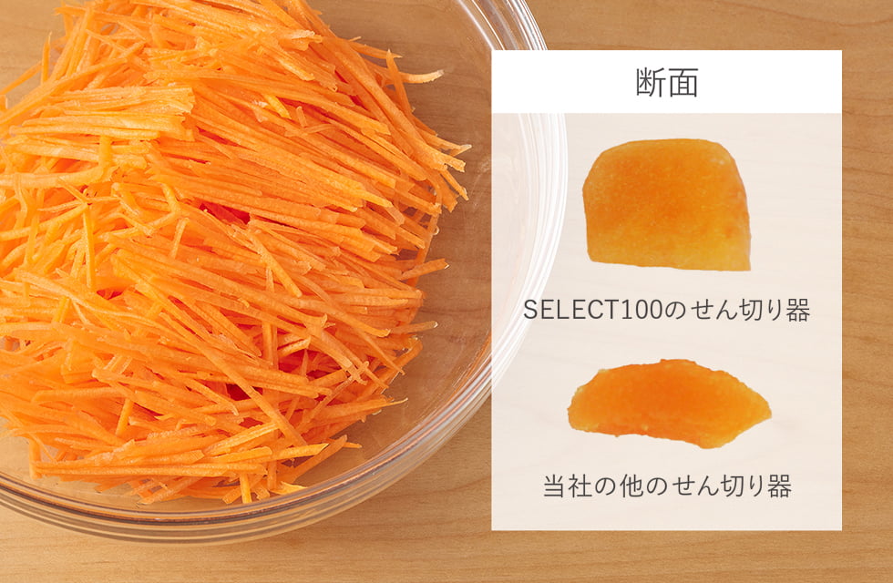 せん切り器（2×2mm）｜Products｜SELECT100®