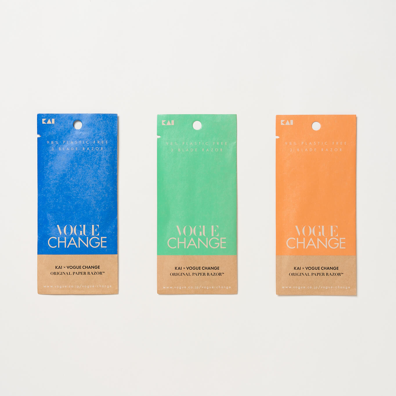 「VOGUE CHANGE」と「紙カミソリ®」がコラボレーション
