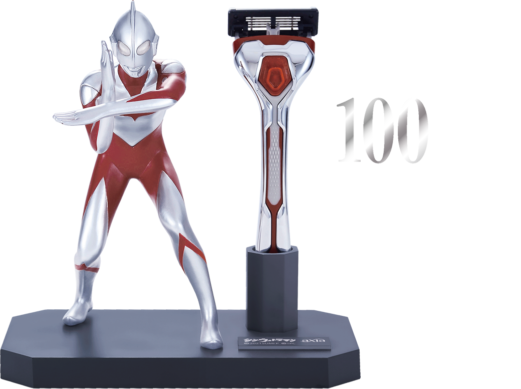 可愛いクリスマスツリーやギフトが！ シン・ウルトラマン KAI RAZOR axia 限定デザインカミソリ アクリルスタンド
