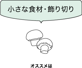 小さな食材・飾り切り