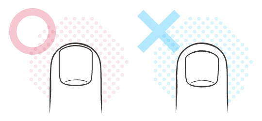 深爪にならないようにするためのコツは、赤ちゃんの指先の形に沿って丸く仕上げる