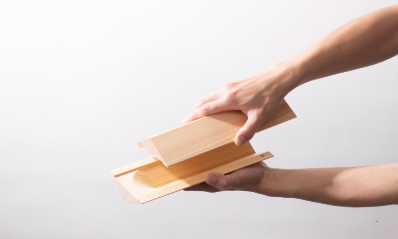 取り外し可能な木製パーツ