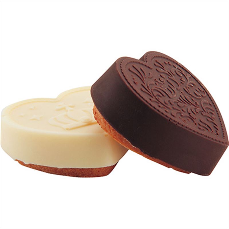 2層デザインチョコ クッキー9個取 ハート 貝印公式オンラインストア