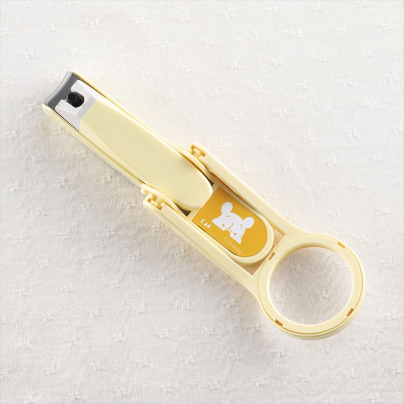 最終決算 貝印 KK1484 ルーペ付き ツメキリ ミッキーマウス 1本入 1個
