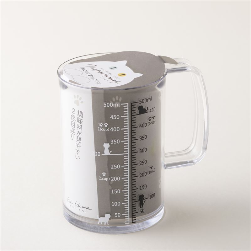 Nyammy(ニャミー) ねこの計量カップ(500ml) | 貝印公式オンラインストア