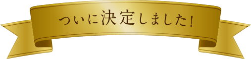 ついに決定しました